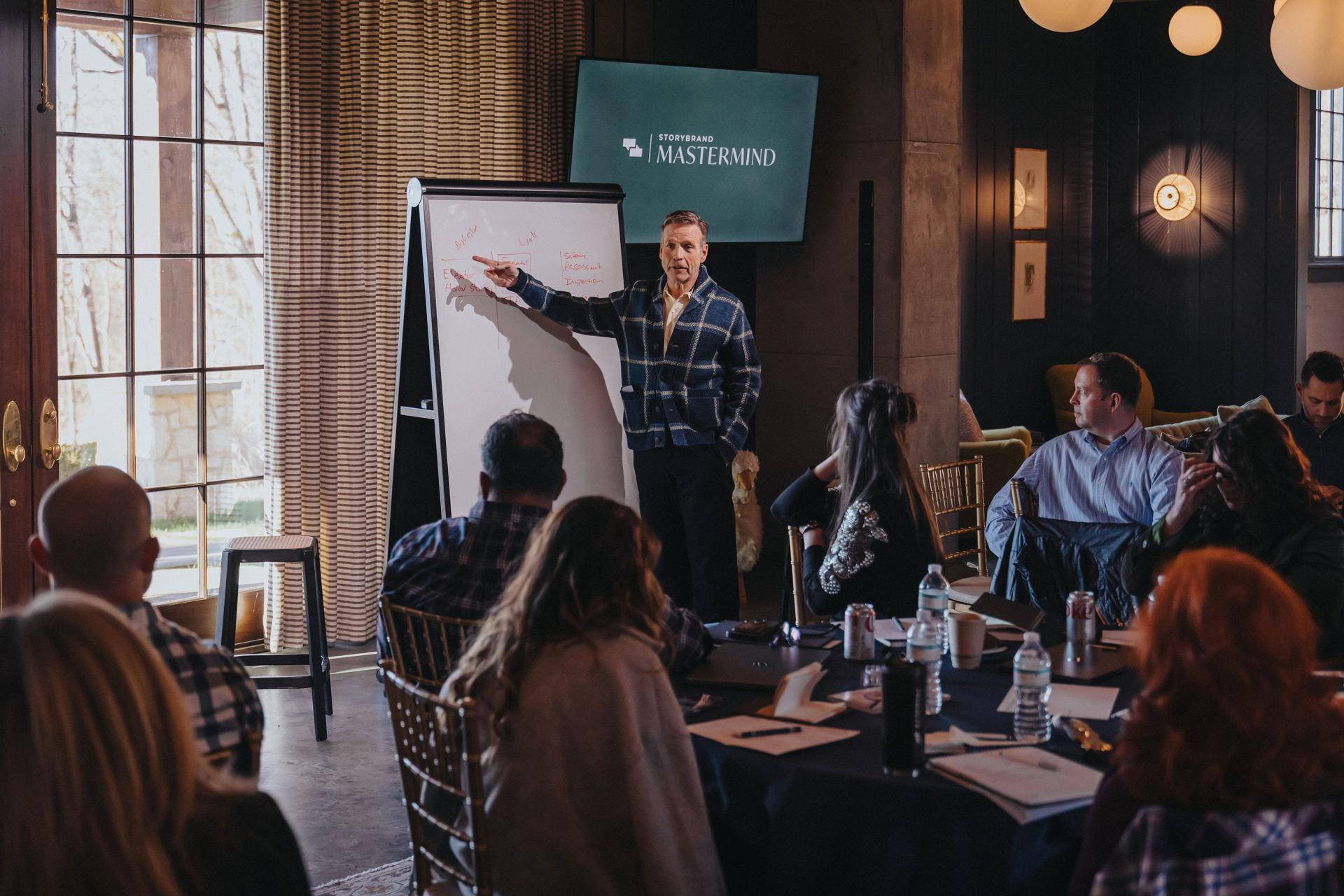 Donald Miller Presenting to an audience